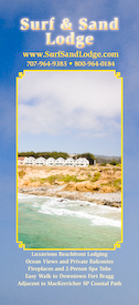 Surf and Sand Lodge Rack Card (Front)