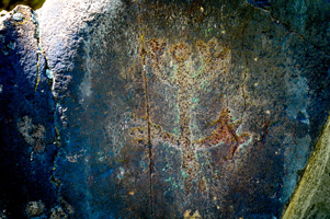 Petroglyphs at Horsethief Lake