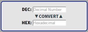 Convert between Decimal and Hexadecimal