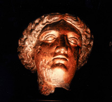 Minerva from Roman Baths in Bath, England